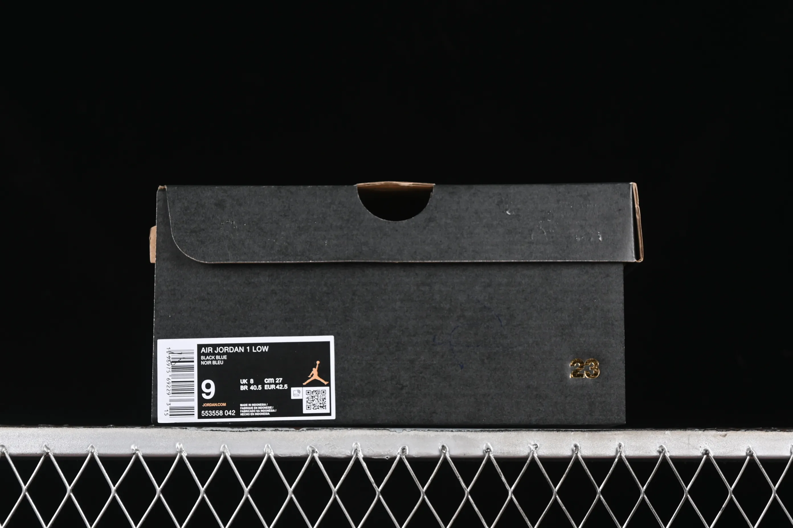 All categories Air Jordan Jordan series basketball shoes Air Jordan 1 Low Air Jordan 1 Low AJ1 Joe 1 black and blue low-top retro basketball shoes 553558-042